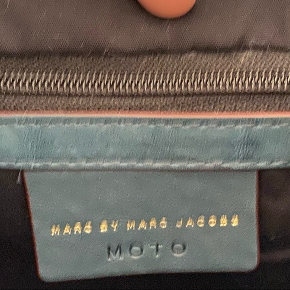 NWT Marc Jacobs Moto Purse Hopper Green Italian Leather Handbag NEW $498 Large - Picture 10 of 14